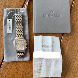 Michele Gold and Silver Bracelet Watch